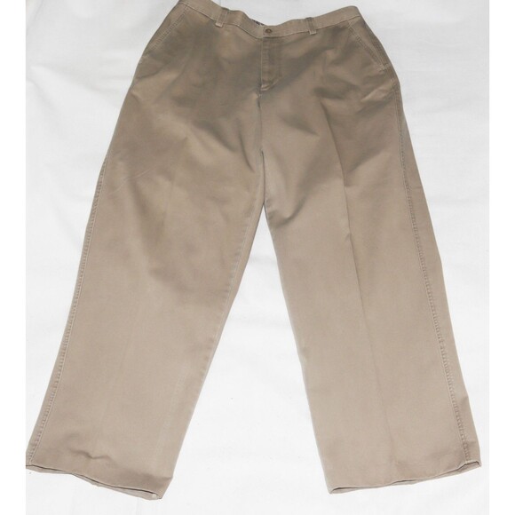J. Crew Other - J Crew Giant Fit Mens Chino Pants Size 34 Beige Khaki 100% Cotton Tapered Preppy
